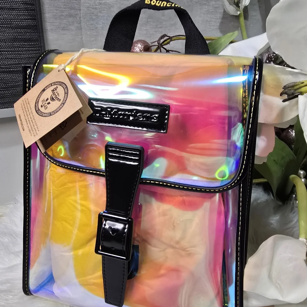 Dr. Martens Backpack PVC Multicolor iridescent transparent New